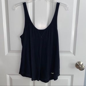 Navy Blue Hollister Tank Top